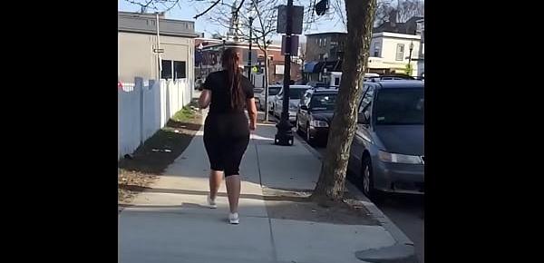  vouyer big booty thick Hispanic girl In see threw leggings